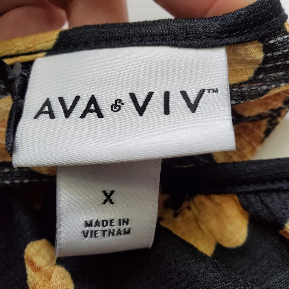 Ava & Viv Plus Size Long Sleeve Blouse X (14W) - Picture 5 of 7
